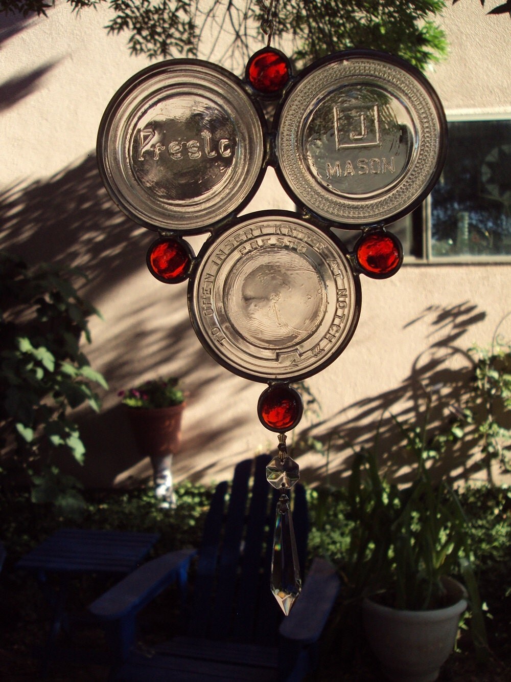 Orange Canning Jar Lid Suncatcher