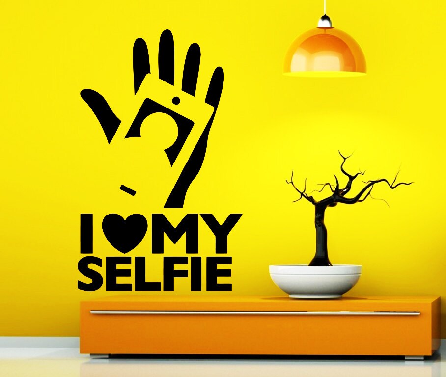 I Love My Selfie Wall Decal Photo Vinyl Stickers Selfie Decals