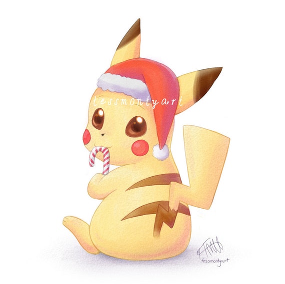 Pokemon Christmas Greeting Card - Pikachu