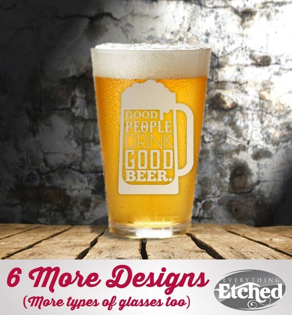 Etched Pint Glass Beer Sayings by EverythingEtchedAZ on Etsy