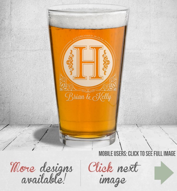 Etched Beer Glass: Laser Etched With Any by EverythingEtchedAZ