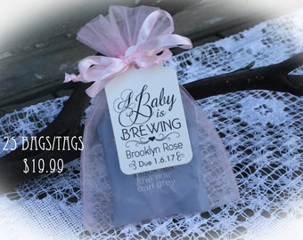 Tea Party Baby Shower Favor | A baby is Brewing Baby Shower Favor | Tea Baby Shower | Baby Shower Favor | DIY Favor Kits- Tea NOT included