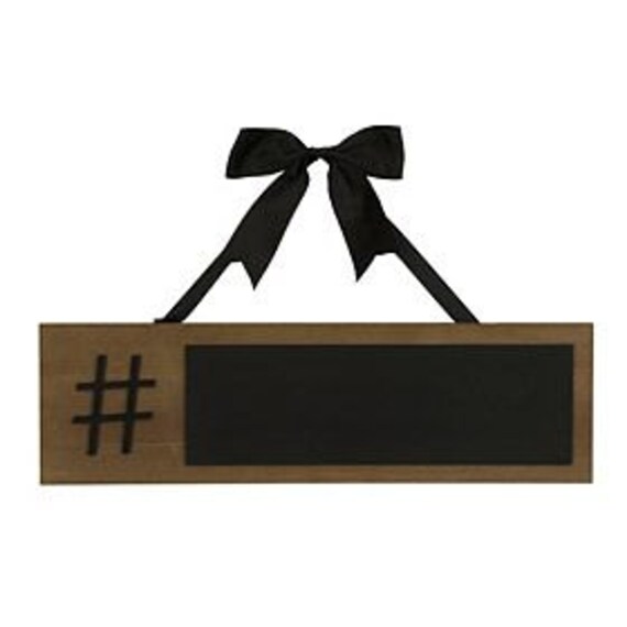HASHTAG WOOD Hanging SIGN for Instagram Twitter Wedding