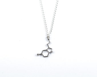 Serotonin Necklace | Molecule Necklace | Serotonin Jewellery | Molecule Jewellery | Science Jewellery