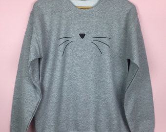 Cat face shirt. Cat Sweatshirt. Cat lover gift. Cat face sweatshirt. Cat Sweater. Cat face shirt. Cat Face Sweatshirt. Unisex sweatshirt.
