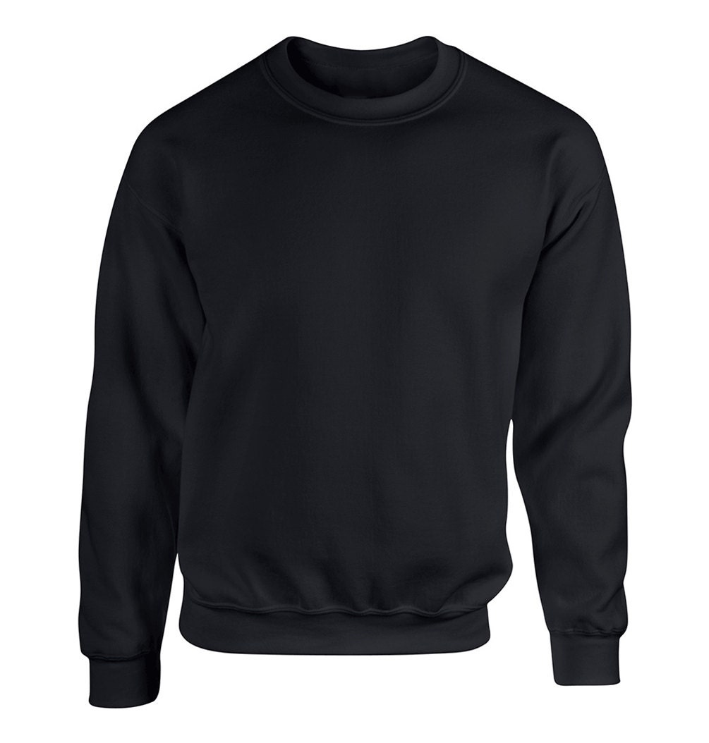 Blank Black and White Adult Unisex Sweater Crewneck by CasematicUS