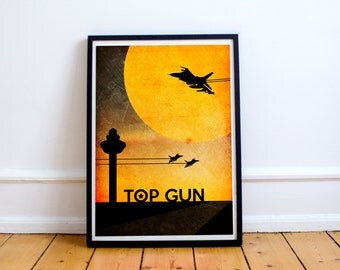 Top Gun Poster - Wall Art Print - Tom Cruise - Quote - (Available In Many Sizes)