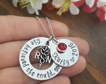 RN Necklace | Nurse Graduate Gift | Gifts For Nurses | RN Necklaces | Gifts For RN Nurses | Nurse Graduation Gift | Graduate Nurse Gift