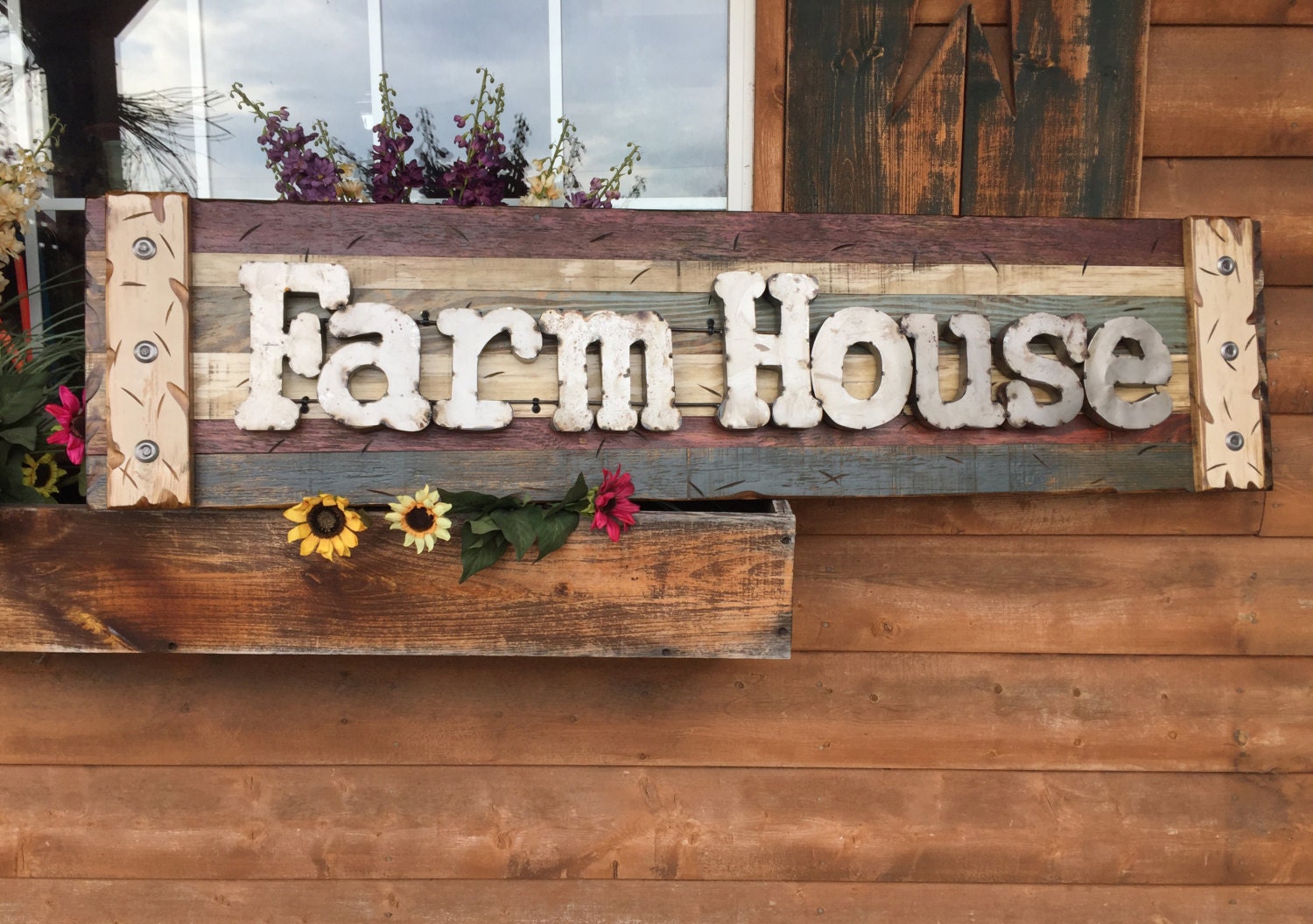 Download FARM HOUSE Farmhouse Decor Wall Sign Rustic Reclaimed ...