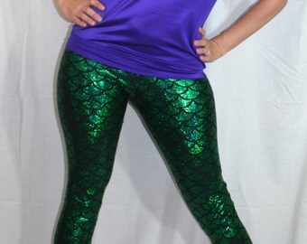 Mermaid leggings. Mermaid Pants. Scale Pants. Ariel Pants. Ariel Leggings. Little Mermaid Pants. Little Mermaid Leggings.