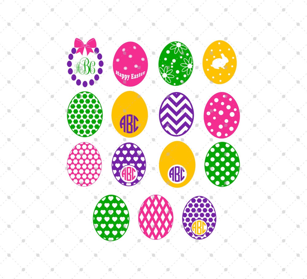 Download Easter SVG Easter Egg SVG Egg monogram Frames svg Easter