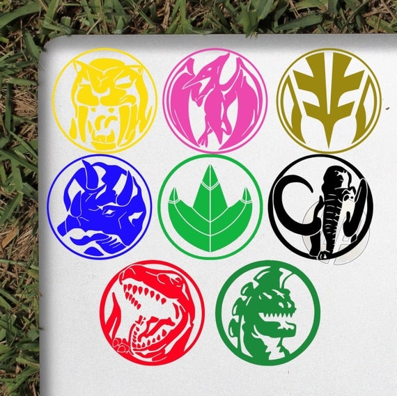 Green Mighty Morphin Power Ranger logo decals sticker by MMPRProps