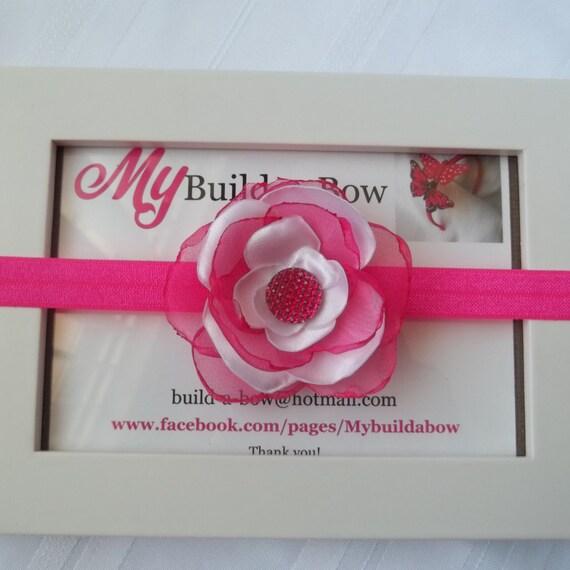 items similar to pink and white headband baby flower items similar to shocking pink and white baby headband items similar to pink and white headband baby flower items similar to shocking pink and white baby headband