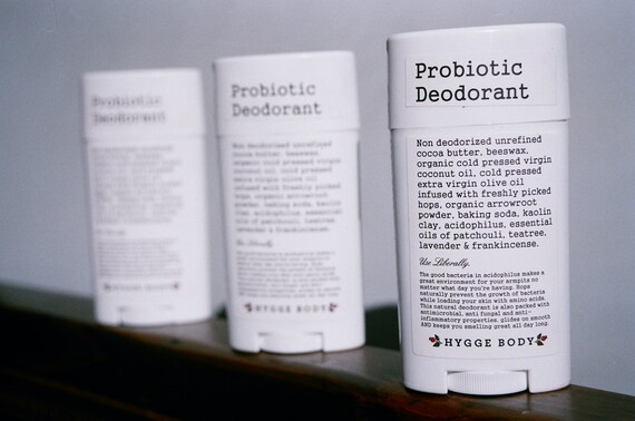 Probiotic Deodorant ~ Probiotic Skin Care ~ Good Bacteria Deodorant ~ Naturally Antibacterial, Antifungal and Antiseptic