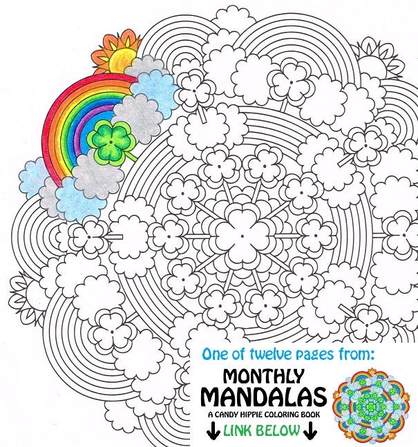  Mandala  Coloring  Page  St Patrick s Day printable March