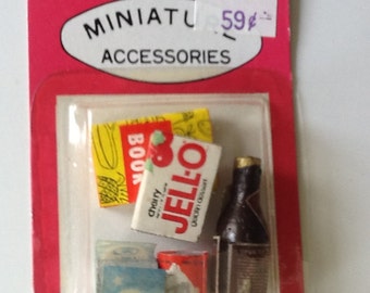 Doll House Kitchen Food/Accessories, Vintage