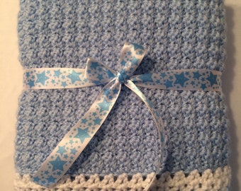Super Soft Crochet Baby Blanket, 26x26