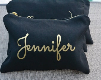 Bridesmaid Gift, Personalized Makeup Bag, personalized toiletry, makeup bag, toiletry bag, bridal party gift, travel gift, engagement gift