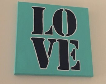 Items similar to Love Canvas Painting on Etsy