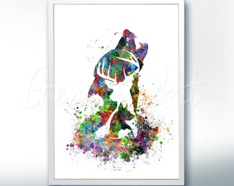 Harry Potter The Marauders Watercolor Art Poster Print - Wall Decor - Watercolor Painting - Home Decor - Kids Decor - Nursery Decor