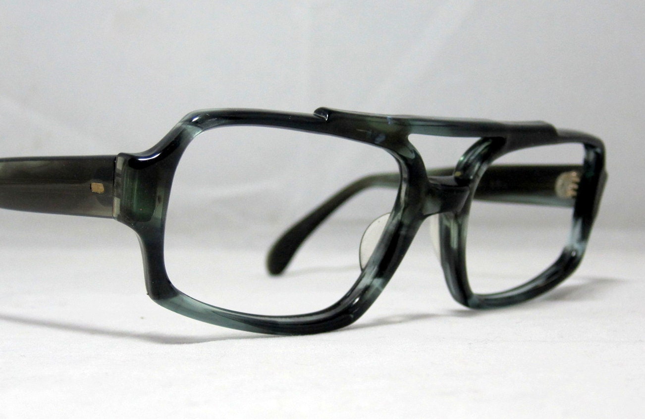 Vintage 70s Double Bridge Aviator Shape Frames