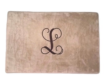 Bath Mat Bathroom Rug Monogrammed Rug Personalized Bath Mat