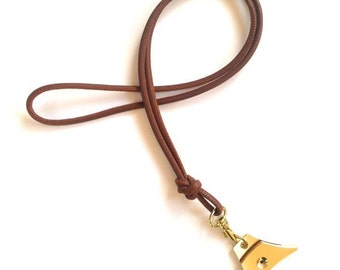 Nappa leather lanyard - various colours