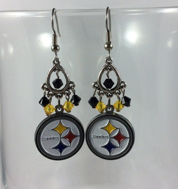 Items similar to PITTSBURGH STEELERS Earrings Steelers Fan Gift