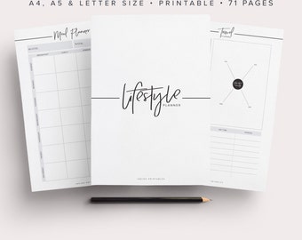 Ultimate Life Binder, Lifestyle Planner, Life Planner, Life Binder, Life Kit, Planner Kit, Planner Pack, Printable Planner, Planner Inserts