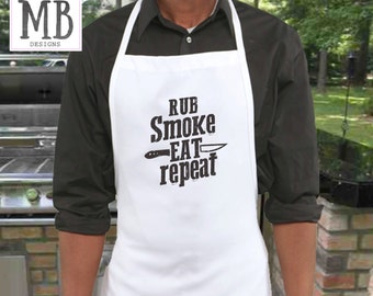 BBQ Apron, Personalized Apron, wedding gift, gift for guy, gift for him, mens apron, dad gift, mens gift,