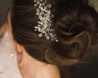 Wedding Hair Comb Bridal Hair Comb Bridal Crystal Comb Haircomb Bridal Headpiece Unique Crystal Comb Bridal hair accessories Headband halo