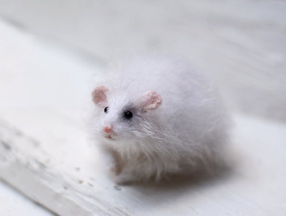 white hamster plush