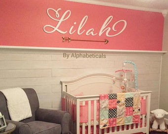Wooden Letters for Nursery Letters Wall Letters Wooden Signs Alphabeticals Wooden Name Sign Wall Decor Baby Name Letters Girl S LARGE