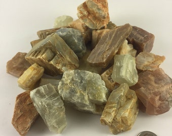 Raw Moonstone Crystals - Healing Crystals & Stones - Chakra Crystals - Rocks and Minerals - Raw Moonstone - Moonstone