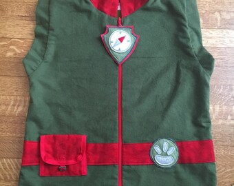 ADULT size - Tracker hunter Vest - Flannel material - Fully lined