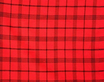 red fabric / red maasai blanket/maasai shuka/ African print fabric / ethnic maasai fabrics