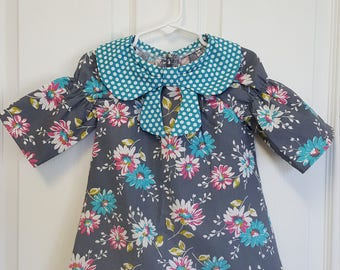 Girls Dress, Peasant dress, Toddler Dress, 3T, Floral Dress