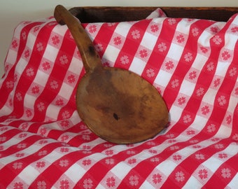 Primitive Wood Scoop, Wood Butter Paddle, Antique Woodenware, Antique Butter Spoon, Old Kitchen Scoop, Country Kitchen, Farmhouse Decor
