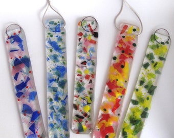 Sun Catcher. Fused glass sun catchers. Glass suncatcher. Window hanger ornament, Colourful sun catcher, Glass rainbow, Rainbow sun catcher