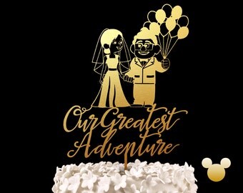 Our Greatest Adventure Disney Up Wedding Cake Topper - Keepsake Wedding Cake Toppers