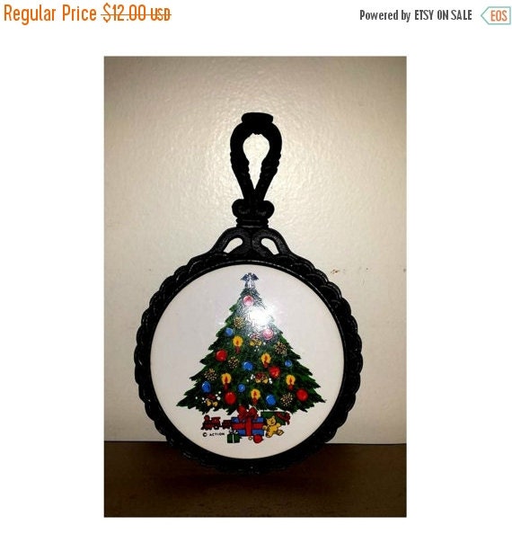 vintage cast iron christmas tree trivetholiday by vintage cast iron christmas tree trivetholiday by