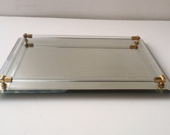 Bathroom Mirror Tray mirrored vanity tray | etsy Bathroom Mirror Tray mirrored vanity tray | etsy