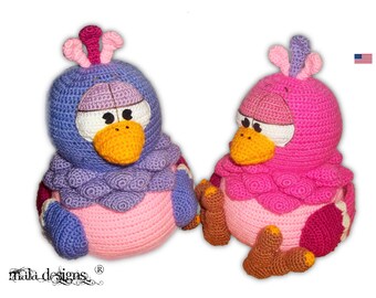 big birds - crochet pattern by mala designs