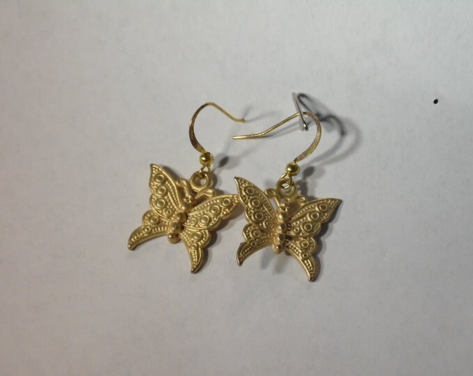 Gold Buterfly Earrings
