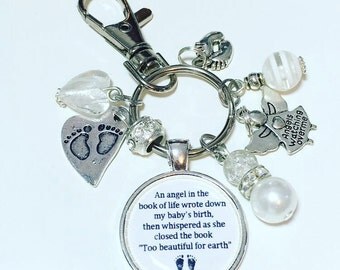 Miscarriage keepsake, Miscarriage keyring, Miscarriage keychain, baby loss gift, baby loss keepsake