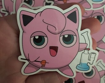 Pokemon Sticker (( Jigglypuff Puff Dab ))