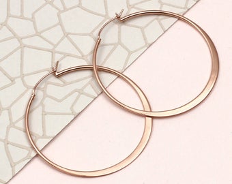 Contemporary Gold Hoop Earrings