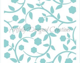 vine stencil etsy