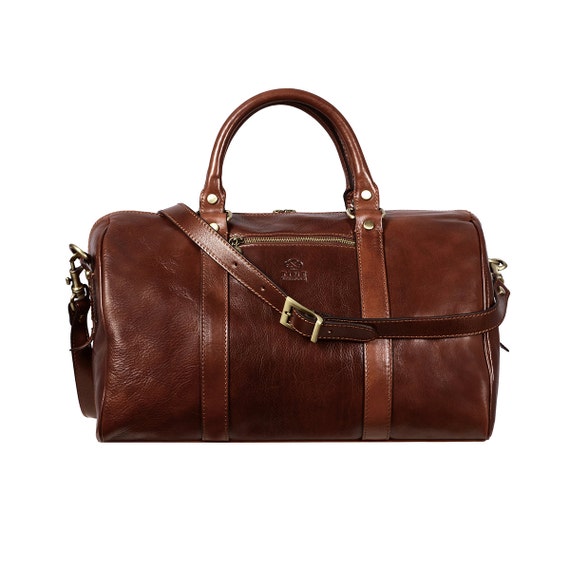 Overnight Bag Travel Bag Small Leather Duffel by TimeResistance