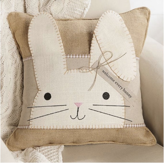 Easter Bunny Pillow Wrap Mud Pie Easter Easter Pillow